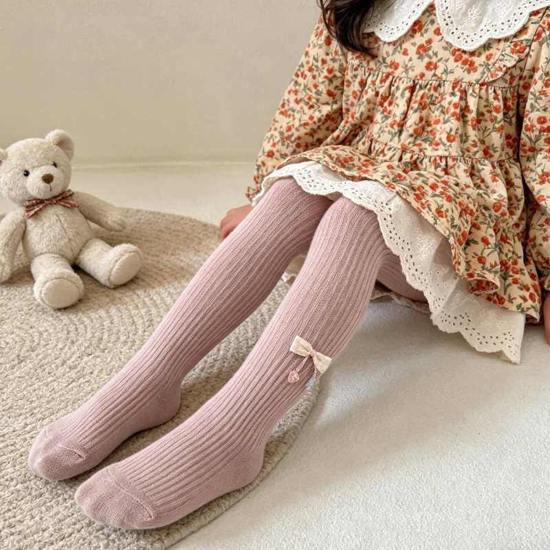 Lifestyle Of Korean - Children Korean Ins Style Footed Tights