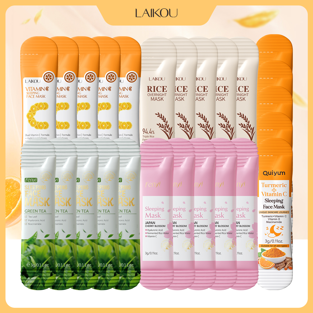 Sleeping Pack Overnight - Mixed 5 Types Sleeping Face Mask