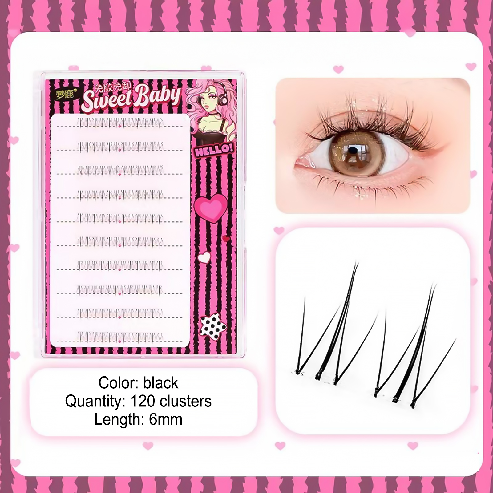 Korean Daily Lifestyle - Women DIY Curling Eyelash Clusters Korean