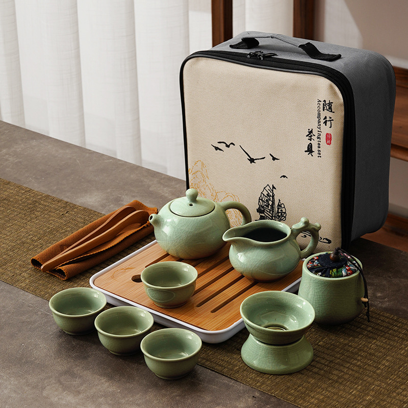 Portable Travel Ceramic Chines - огляд і ціна Korean Tea Set
