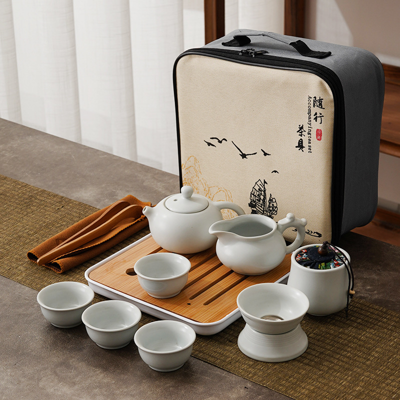 Portable Travel Ceramic Chines - огляд і ціна Korean Tea Set