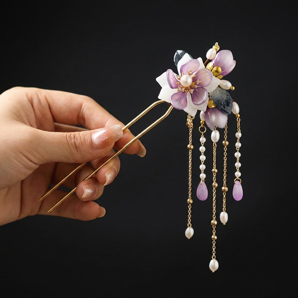 Alloy U Shaped Hair Pin With O - огляд і ціна Hanbok Hair Pin