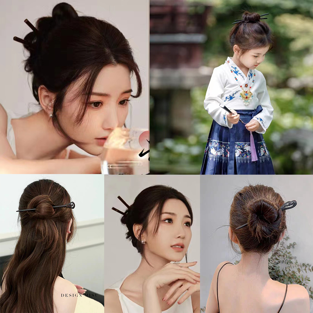 16Style Chinese Wooden Hair St - огляд і ціна Hanbok Hair Pin