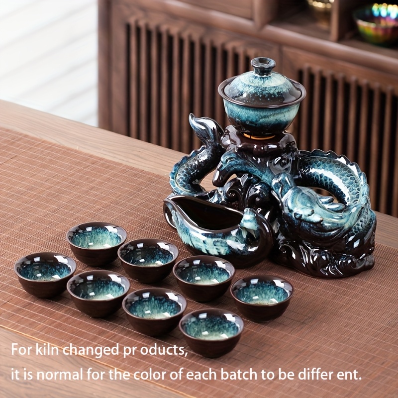 Coiling Dragon Ceramic Teapot  - огляд і ціна Korean Tea Set