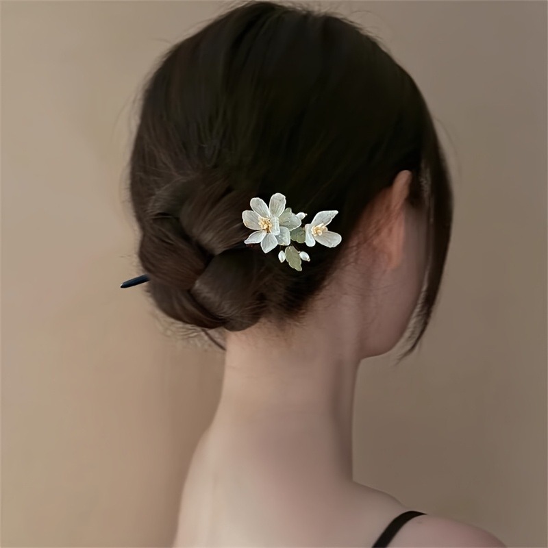 1PC New Chinese Magnolia Flowe - огляд і ціна Hanbok Hair Pin