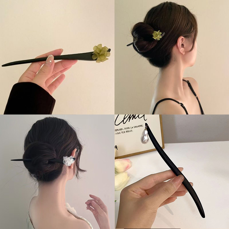 Vintage Chinese Style Wooden F - огляд і ціна Hanbok Hair Pin