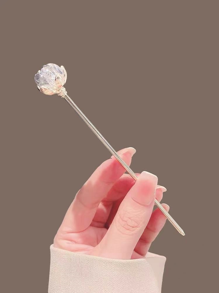 Crystal Lotus Hairpin for Wome - огляд і ціна Hanbok Hair Pin