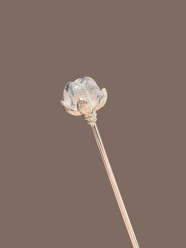 Crystal Lotus Hairpin for Wome - огляд і ціна Hanbok Hair Pin