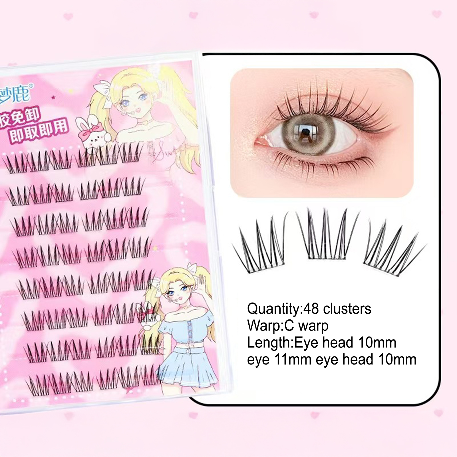 Women DIY Curling Eyelash Clus - огляд і ціна Korean Daily Lifestyle