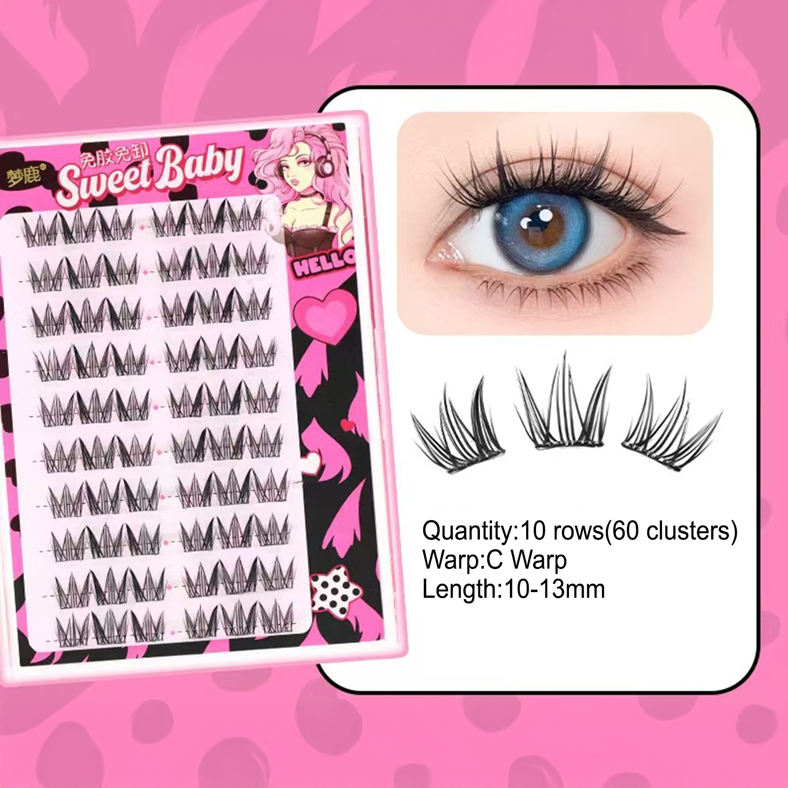 Women DIY Curling Eyelash Clus - огляд і ціна Korean Daily Lifestyle