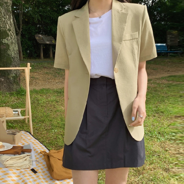 Women's Short Sleeve Suit Jack - огляд і ціна Lifestyle Of Korean