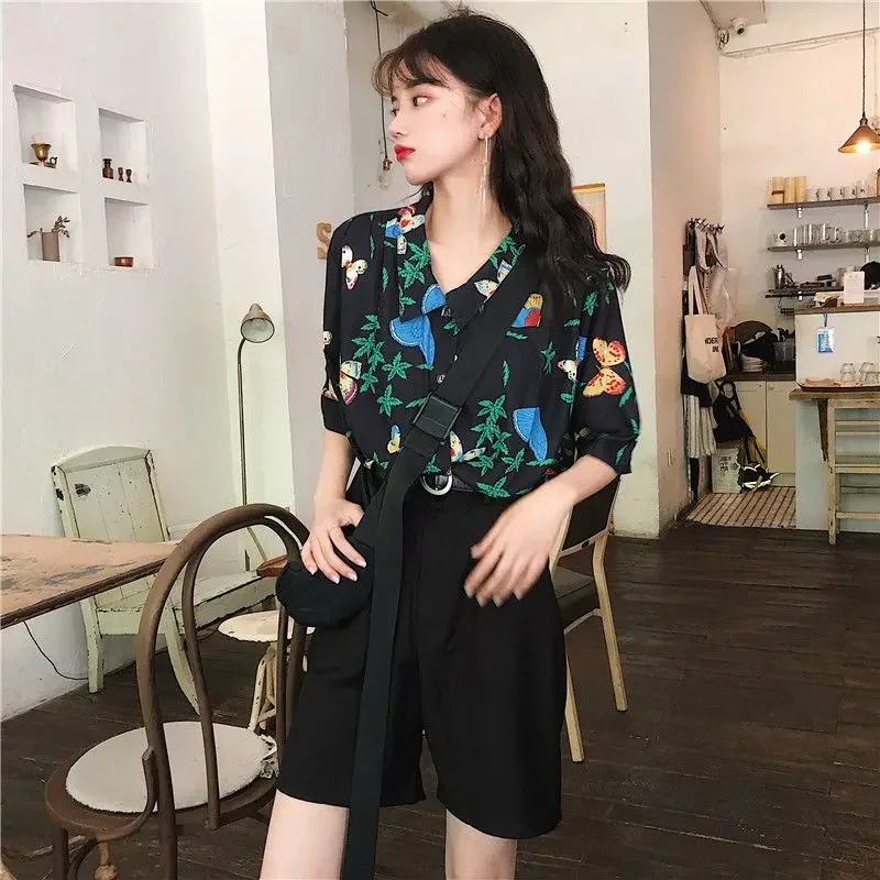 Shirts Women Corduroy Patch Po - огляд і ціна Korean Student Lifestyle