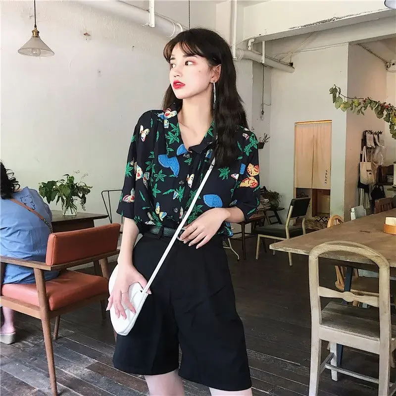 Shirts Women Corduroy Patch Po - огляд і ціна Korean Student Lifestyle