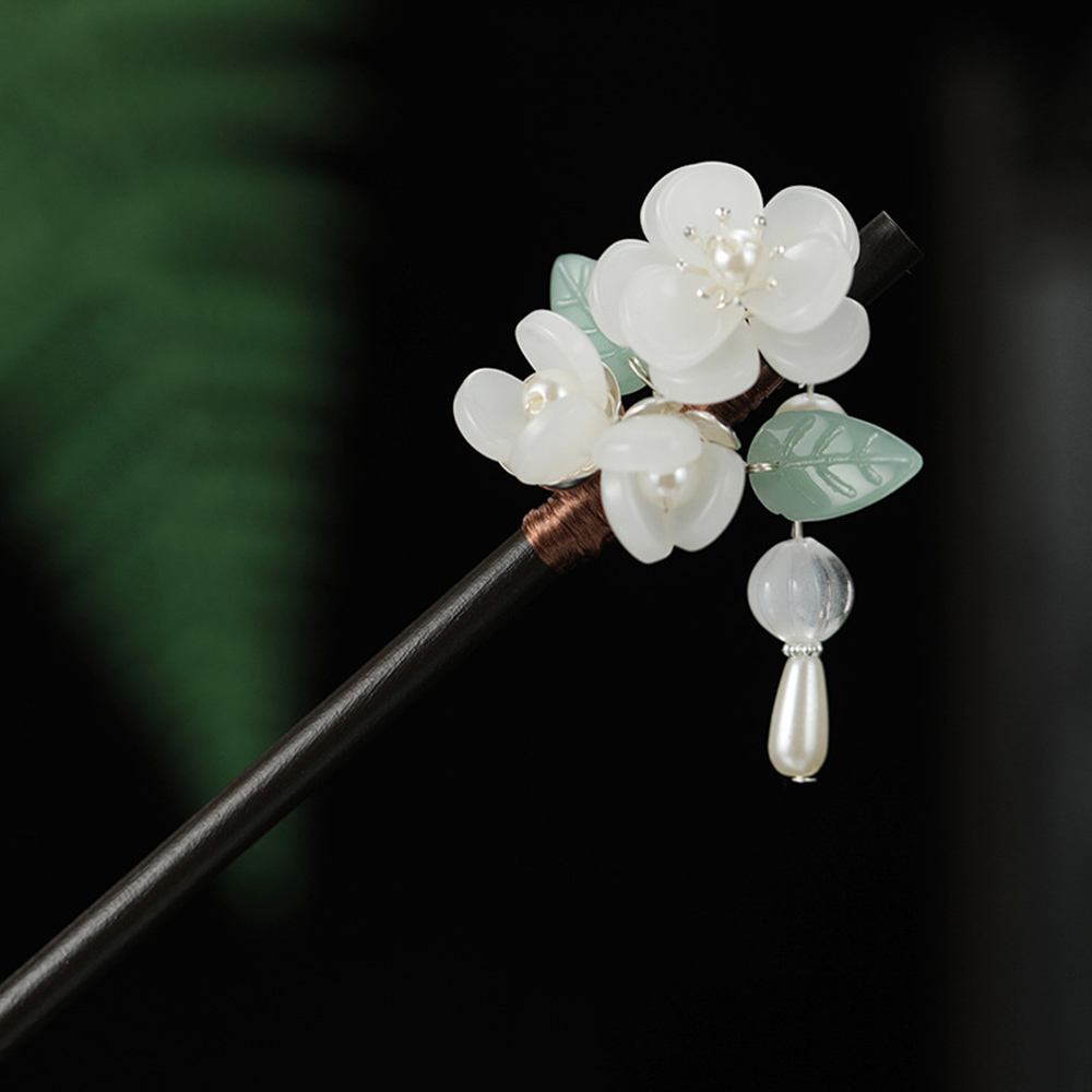 Retro Flower Hairpin With Pear - огляд і ціна Hanbok Hair Pin
