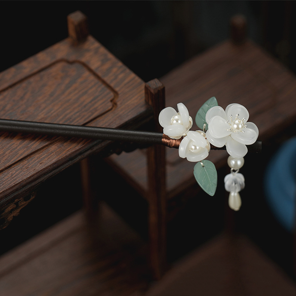 Retro Flower Hairpin With Pear - огляд і ціна Hanbok Hair Pin