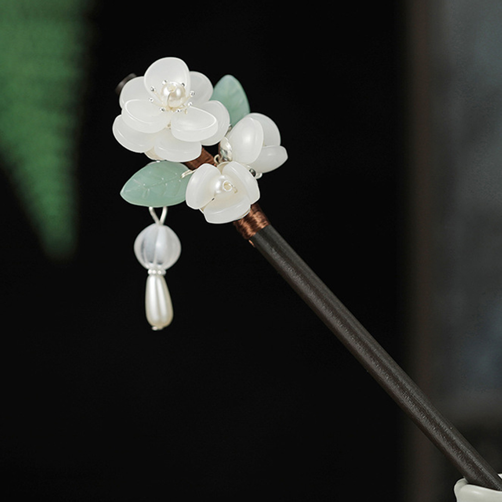 Retro Flower Hairpin With Pear - огляд і ціна Hanbok Hair Pin